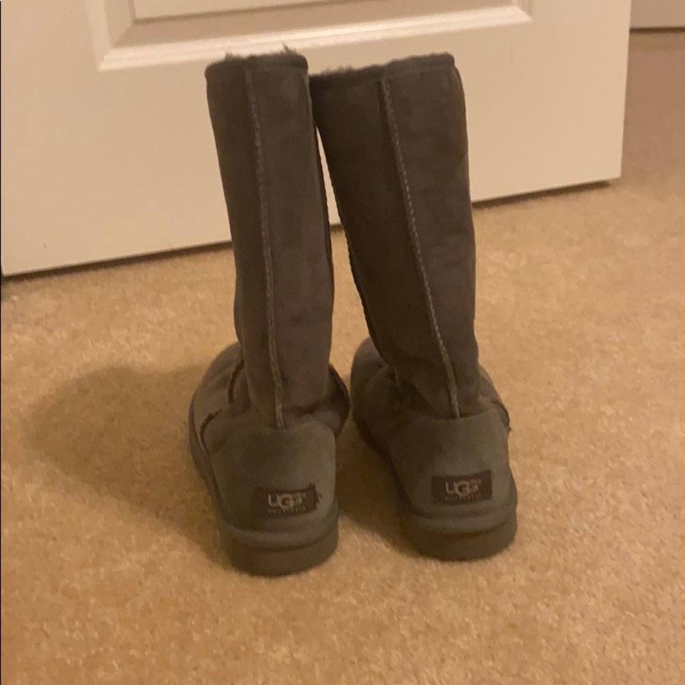UGG women’s gray fur boots